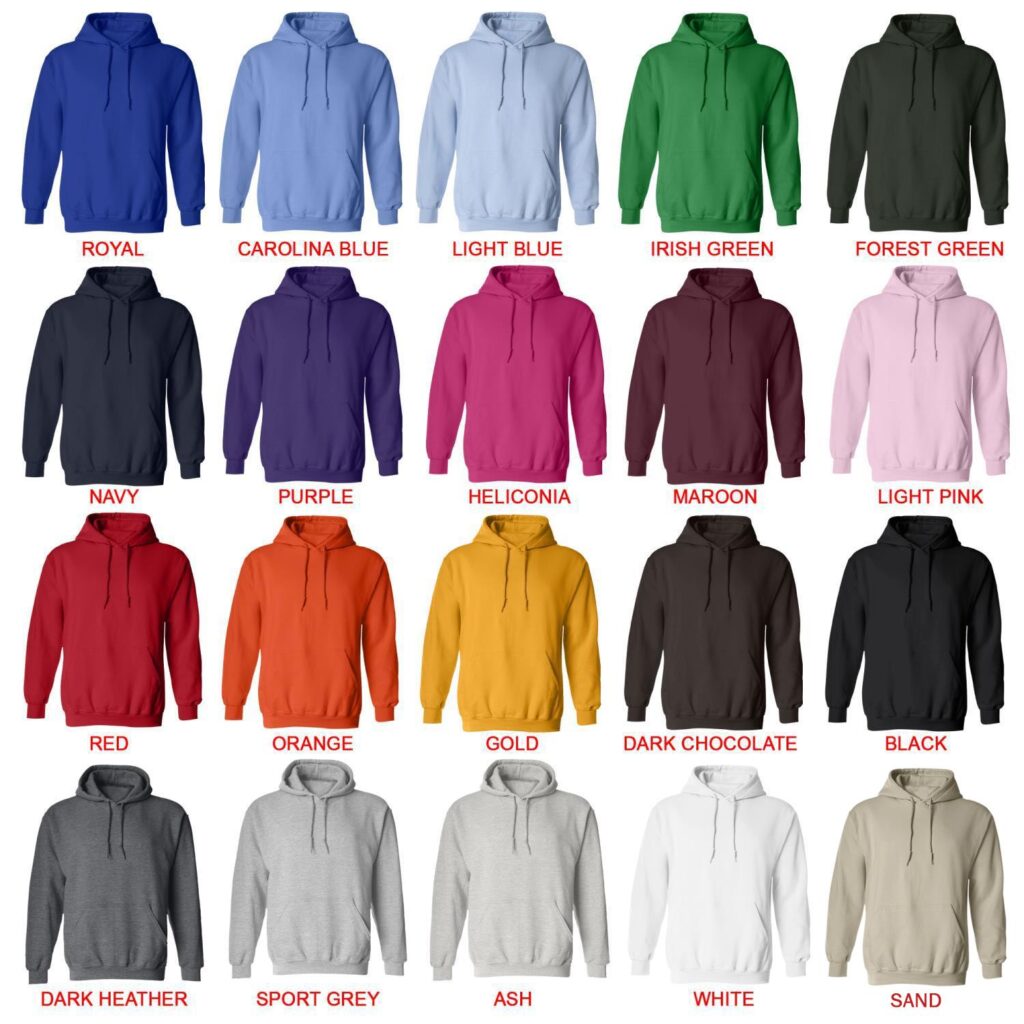 hoodie color chart - Dragon Ball Mall