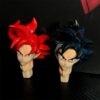 Dragon Ball Super Saiyan God Goku Figure Replaceable Head Son Goku Action Figures 32Cm PVC Collection 5 - Dragon Ball Mall