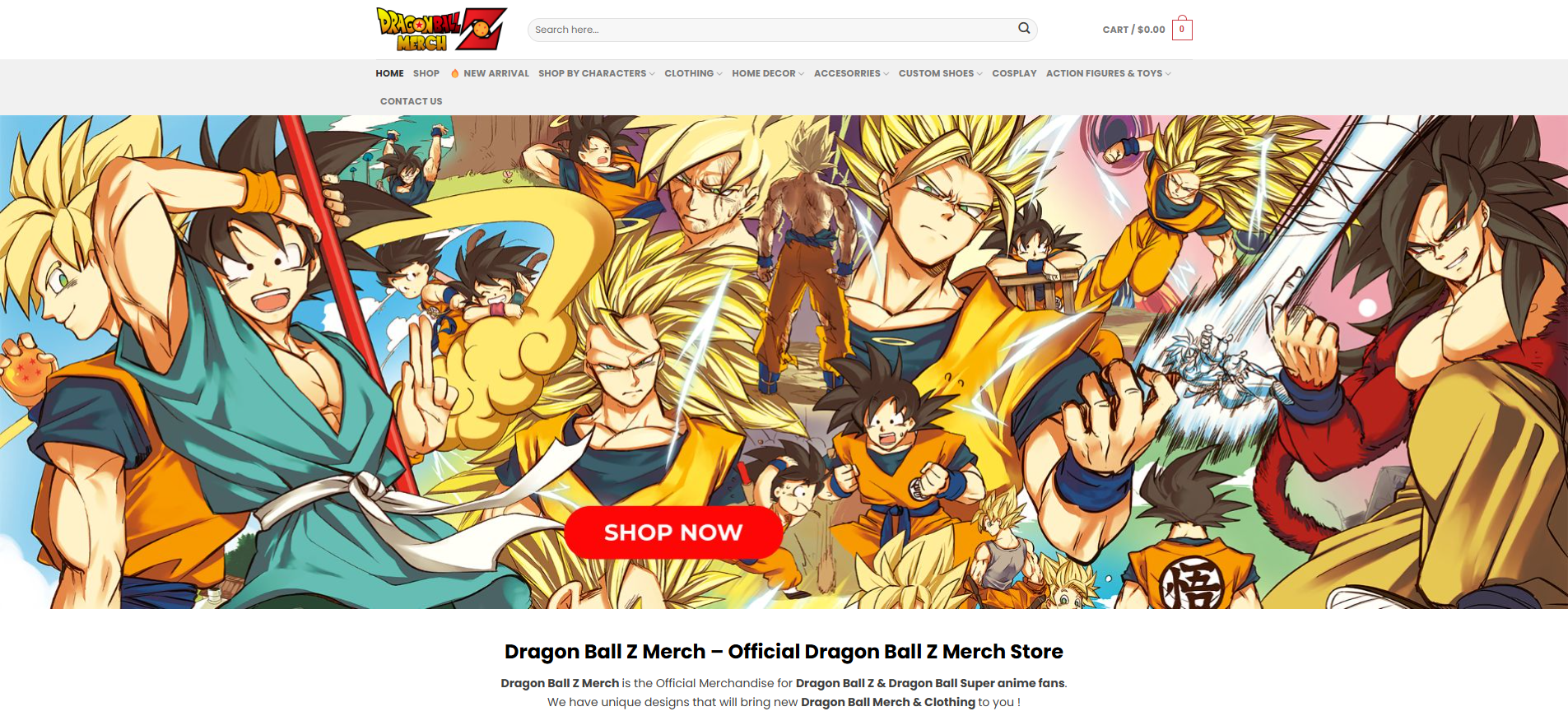 dragon ball z merch.jpg - Dragon Ball Mall