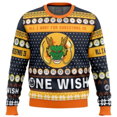 A Very Shenron Christmas DBZ PC men sweatshirt FRONT mockup - Dragon Ball Mall