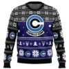 Capsule Corp Dragon Ball Z Ugly Christmas Sweater FRONT mockup - Dragon Ball Mall