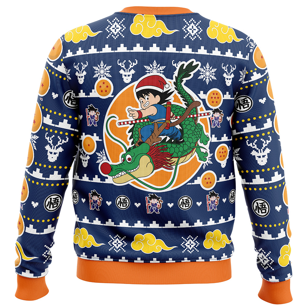 Christmas-Kid-Goku-and-Shenron-Dragon-Ball-Z_Ugly-Christmas-Sweater-BACK-mockup Christmas Kid Goku and Shenron Dragon Ball Z Ugly Christmas Sweater BACK mockup - Dragon Ball Mall
