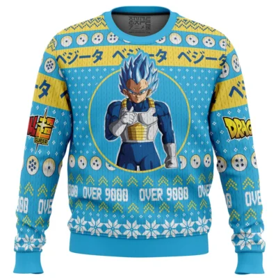 Christmas Vegeta Dragon Ball Z men sweatshirt FRONT mockup 1 - Dragon Ball Mall