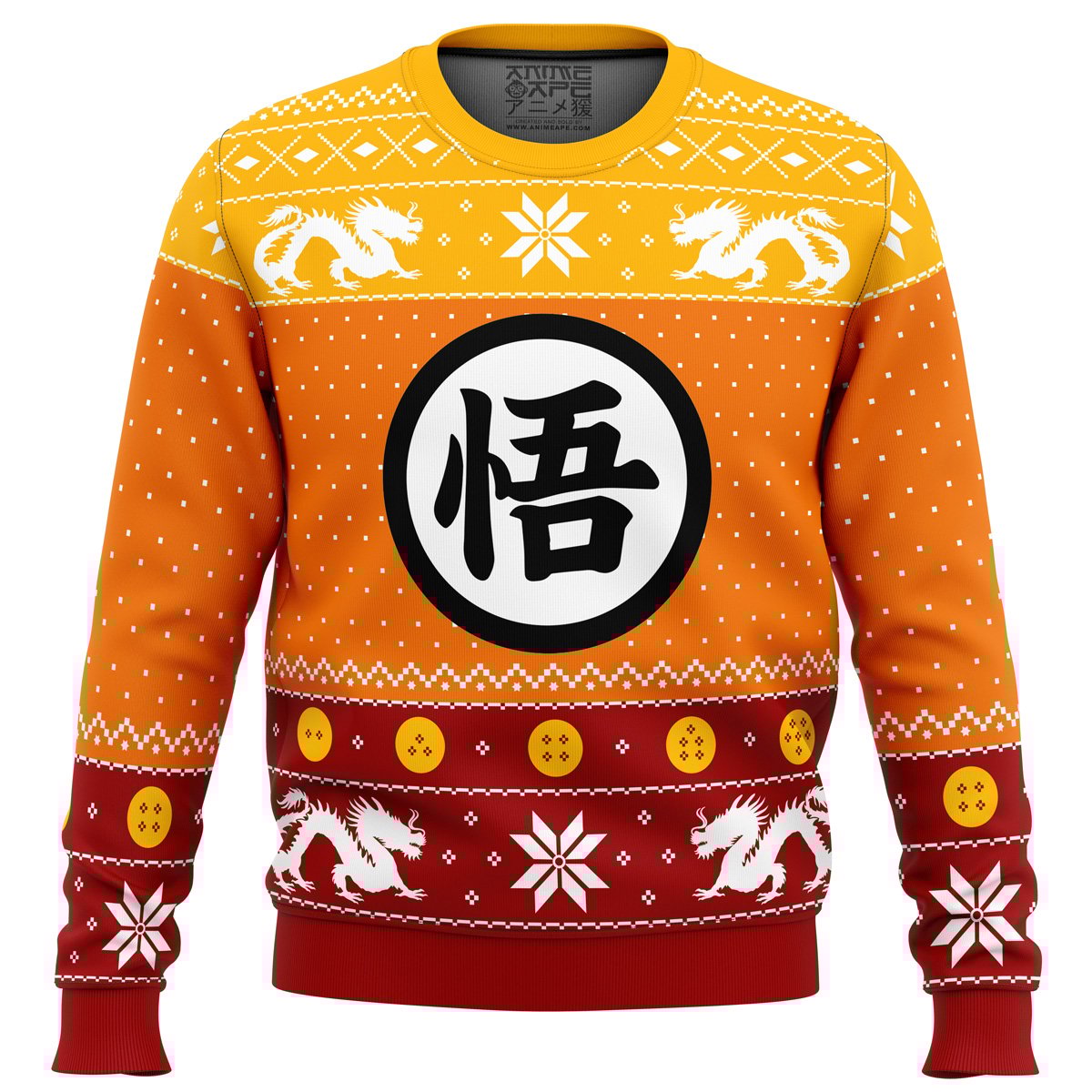 Guko-Christmas-Dragon-Ball-Z_men-sweatshirt-FRONT-mockup.jpg Guko Christmas Dragon Ball Z men sweatshirt FRONT mockup - Dragon Ball Mall