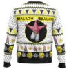 Kid Buu Face DBZ Ugly Christmas Sweater BACK mockup - Dragon Ball Mall