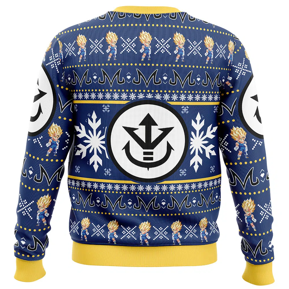 Majin-Vegeta-Dragon-Ball-Z_Ugly-Christmas-Sweater-BACK-mockup Majin Vegeta Dragon Ball Z Ugly Christmas Sweater BACK mockup - Dragon Ball Mall