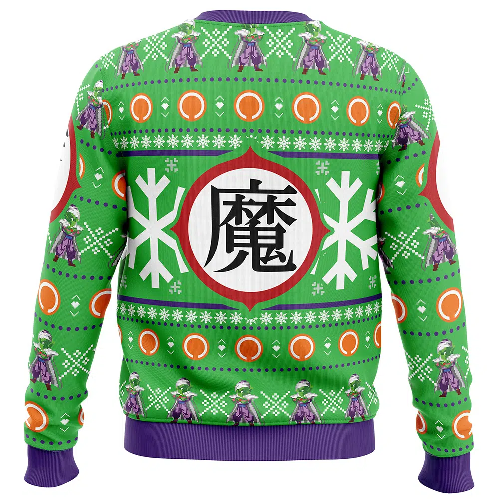 Piccolo-Dragon-Ball-Z_Ugly-Christmas-Sweater-BACK-mockup Piccolo Dragon Ball Z Ugly Christmas Sweater BACK mockup - Dragon Ball Mall