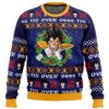 Tis Over 9000 DBZ PC Ugly Christmas Sweater front mockup - Dragon Ball Mall