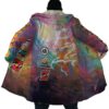 Trippy Ultra Instinct Goku Dragon Ball Z AOP Hooded Cloak Coat NO HOOD Mockup - Dragon Ball Mall