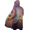Trippy Ultra Instinct Goku Dragon Ball Z AOP Hooded Cloak Coat SIDE Mockup - Dragon Ball Mall