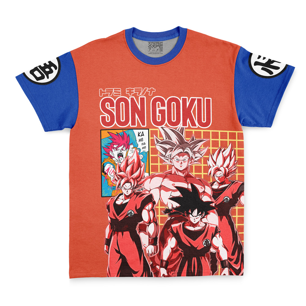 songoku-shirt-front songoku shirt front - Dragon Ball Mall