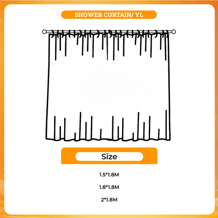 3D shower curtain - Dragon Ball Mall